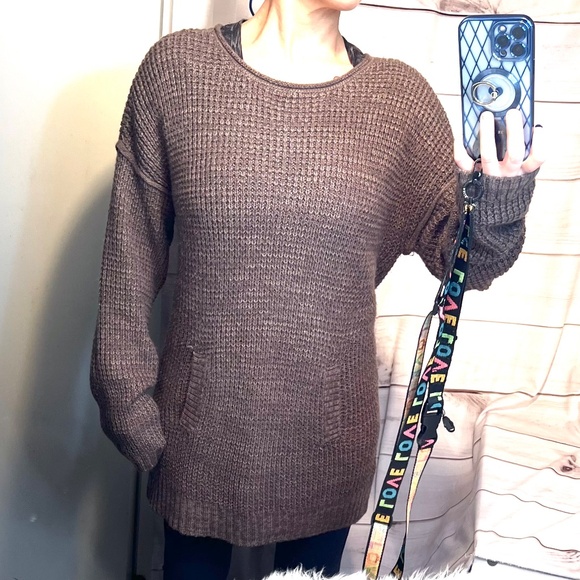 |•DAISY FUENTES•| Brown Knit Sweater Size XL - Picture 2 of 13